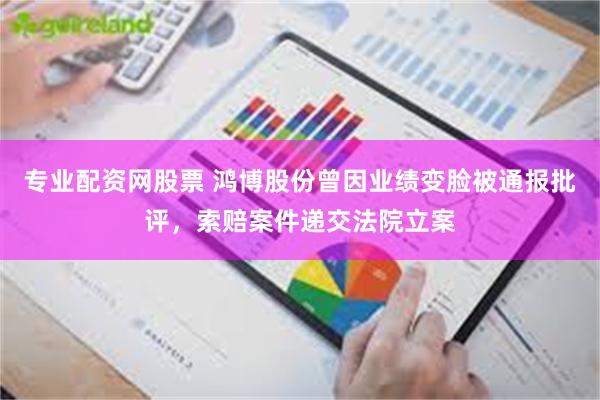 专业配资网股票 鸿博股份曾因业绩变脸被通报批评，索赔案件递交法院立案